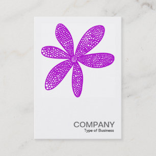 Carte De Visite Photo carré 0209 - Jolie Fleur - Violet