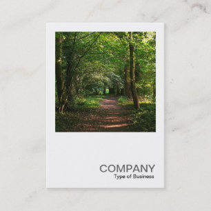 Carte De Visite Photo carré 023 - Chemin dans les bois