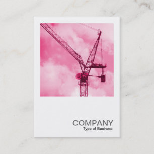 Carte De Visite Photo carré 0246 - Grue rose