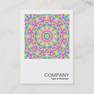 Carte De Visite Photo carré 0268 - Kaleidoscope coloré