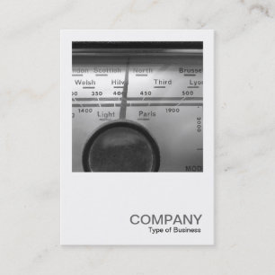 Carte De Visite Photo carré 0328 - Old UK Radio Dial