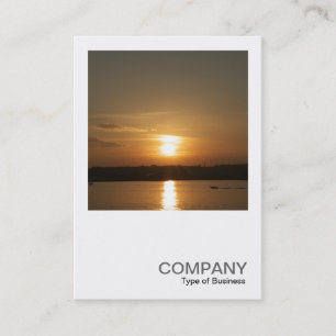 Carte De Visite Photo carré 0360 - Coucher de soleil sur la baie C