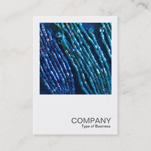 Carte De Visite Photo carré 0370 - Tresses de perles (Devant)