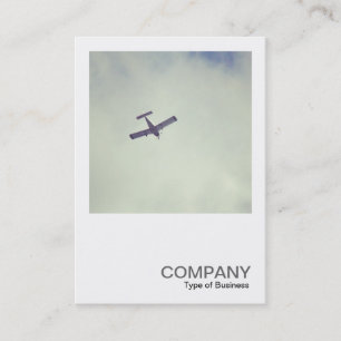 Carte De Visite Photo carré 0449 - Avion de passage 02