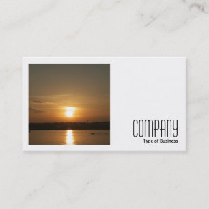 Carte De Visite Photo carré (v2) - Coucher de soleil sur la baie C