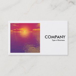 Carte De Visite Photo carré (v2) - coucher du soleil