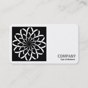 Carte De Visite Photo carré (v2) - Fleur géométrique 02