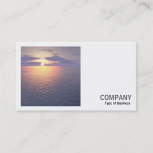 Carte De Visite Photo carré (v2) - lever/coucher du soleil