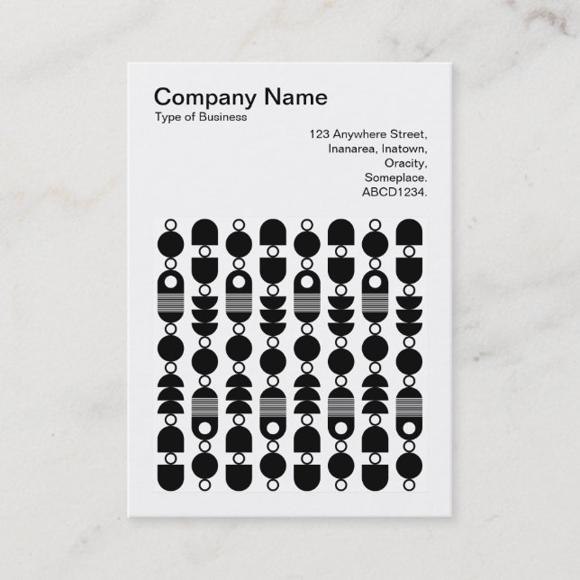 Carte De Visite Photo carré (v3) - Abstrait 140823 (Devant)