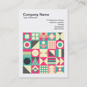 Carte De Visite Photo carré (v3) - Carrés Abstraits 110419