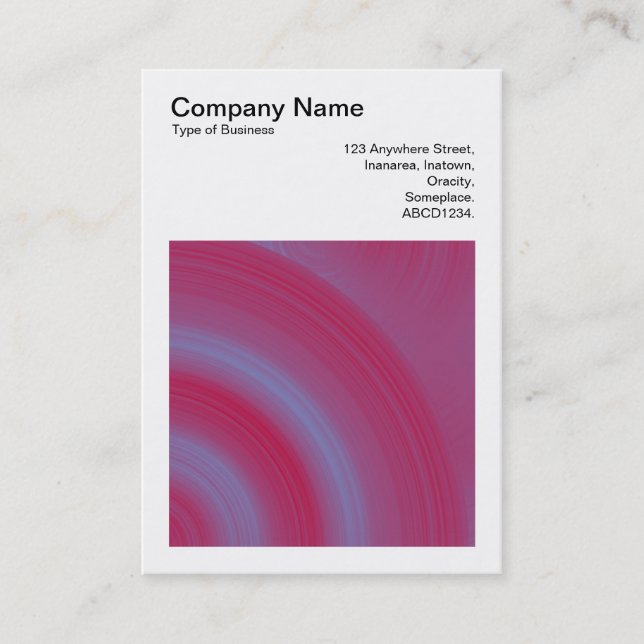 Carte De Visite Photo carré (v3) - Cercle Abstrait 02 (Devant)