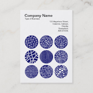 Carte De Visite Photo carré (v3) - Cercles décoratifs 02