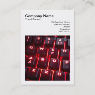 Carte De Visite Photo carré (v3) - Clavier lumineux