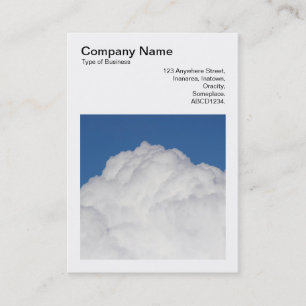 Carte De Visite Photo carré (v3) - Cumulus Cloud