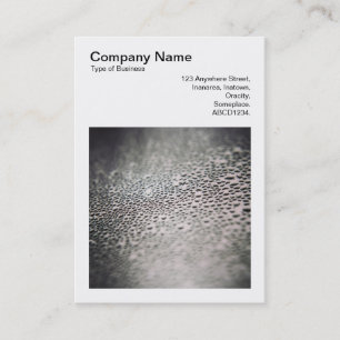 Carte De Visite Photo carré (v3) - Droplets d'eau sur verre 02