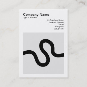 Carte De Visite Photo carré (v3) - Ligne courbe 02