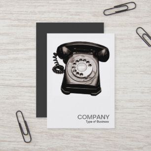Carte De Visite Photo carrée 0123 - vieux téléphone II
