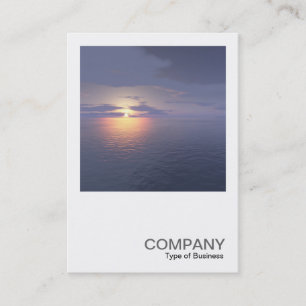Carte De Visite Photo carrée 0585 - Lever/Coucher de soleil