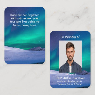 Carte De Visite Photo commémorative aurora Borealis