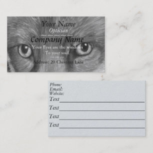 Carte De Visite photo de fox eyes opticiens de l'art original