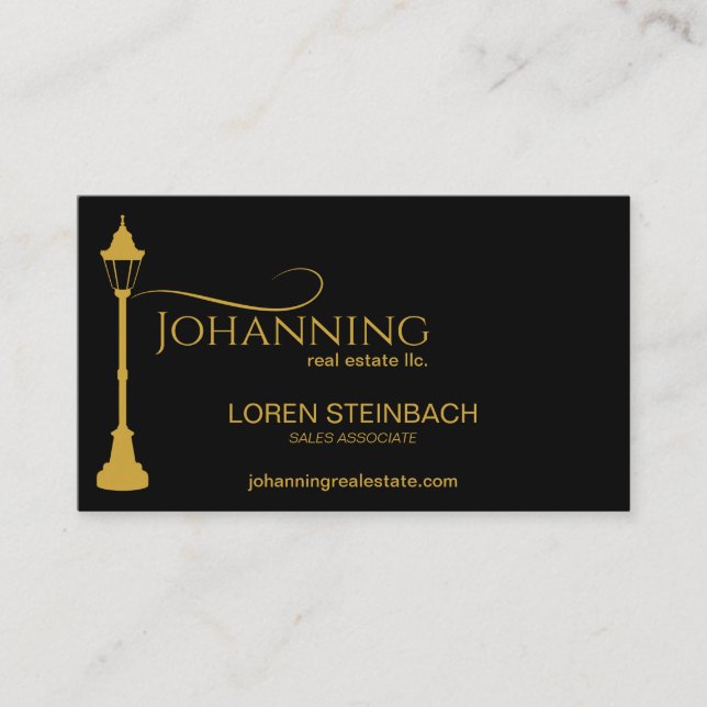 Carte De Visite Photo de l'immeuble de la poste de lampes (Devant)