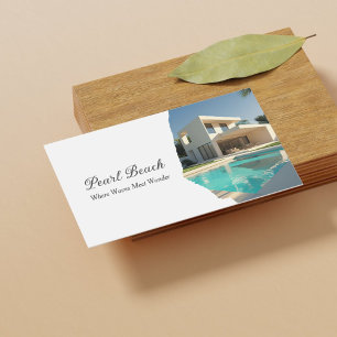 Carte De Visite Photo de location de vacances de maison d'hôtes mo