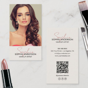 Carte De Visite Photo de maquillage