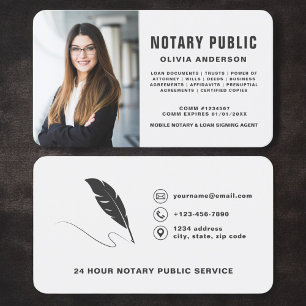Carte De Visite Photo de notaire public