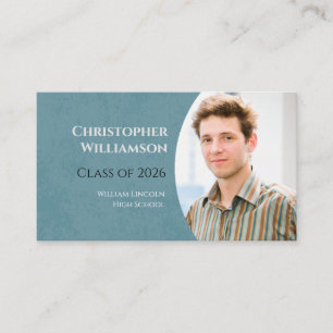 Carte De Visite Photo de remise des diplômes à l'école de réseau u