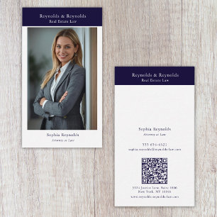 Carte De Visite Photo de Réseau Professionnel d'Entreprise Moderne
