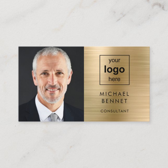 Carte De Visite Photo du logo de Modern Gold Business (Devant)