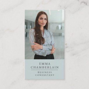 Carte De Visite Photo d'un consultant professionnel moderne