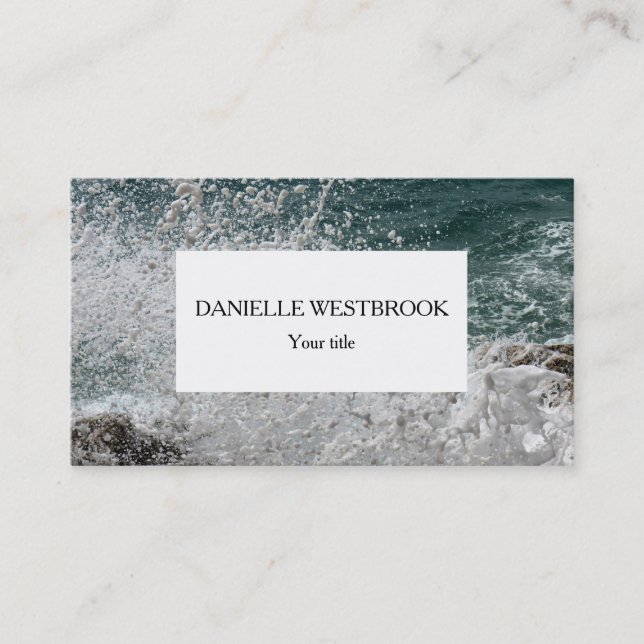 Carte De Visite Photo en mousse de mer (Devant)