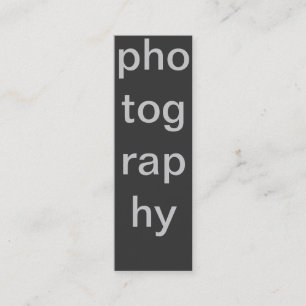 Carte de visite photo gris maigre