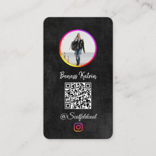 Carte de visite photo Instagram Suivez-moi