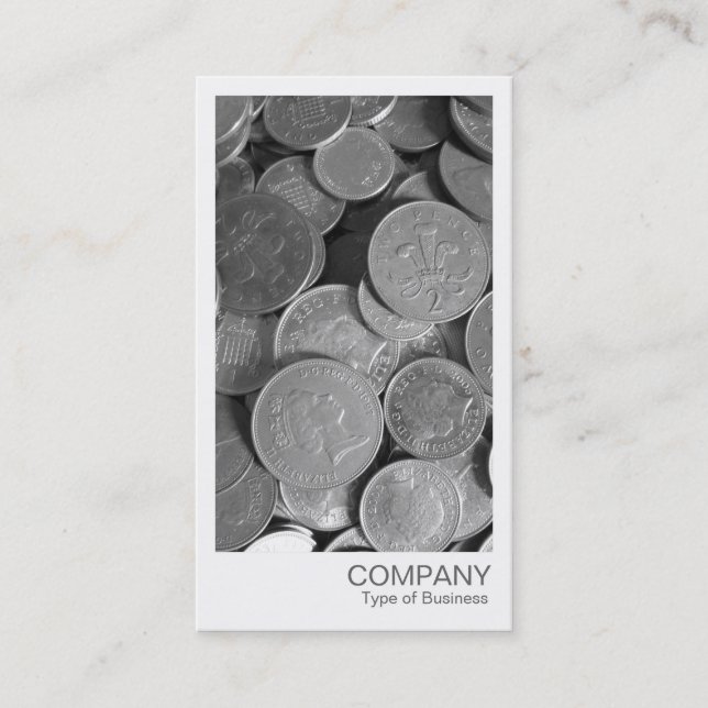 Carte De Visite Photo instantanée - argent (Devant)