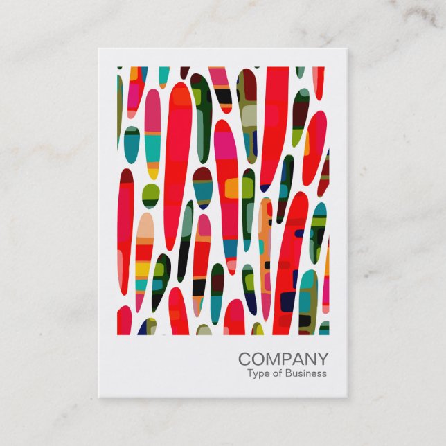 Carte De Visite Photo instantanée - Collage de couleurs 150222 (Devant)