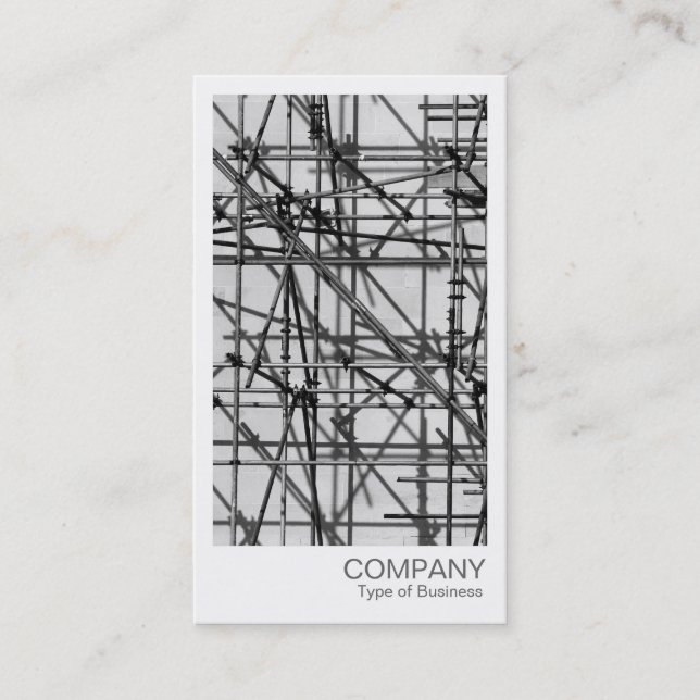 Carte De Visite Photo instantanée - Échafaudage (Devant)