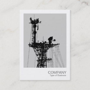 Carte De Visite Photo instantanée - Mast radio de vaisseau de guer
