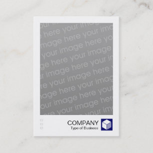 Carte De Visite Photo instantanée - Panneau de logo - Deep Navy
