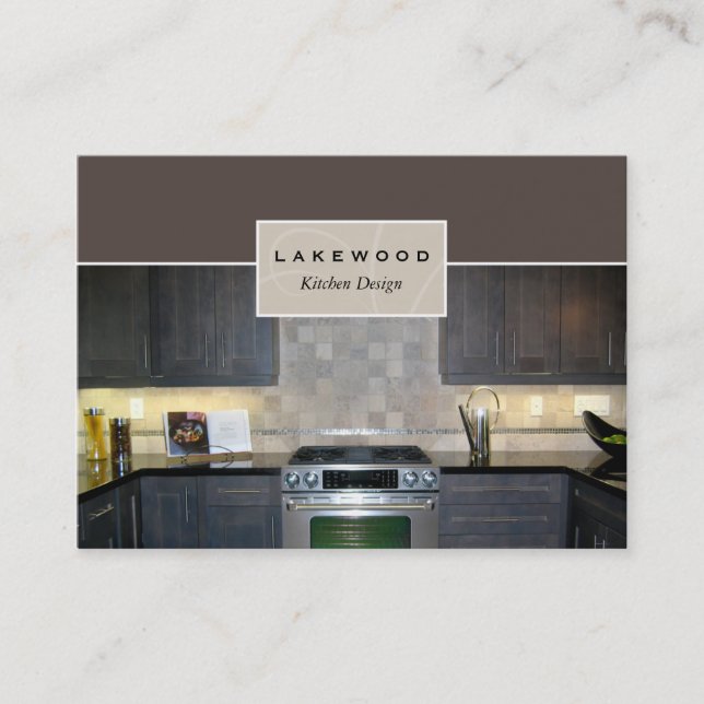 Carte de visite photo Kitchen Taupe (Devant)