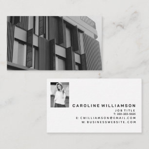 Carte de visite photo minimaliste moderne