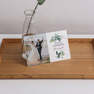 Carte de visite photo moderne de verdure