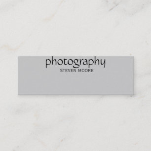Carte de visite photo noir gris maigre