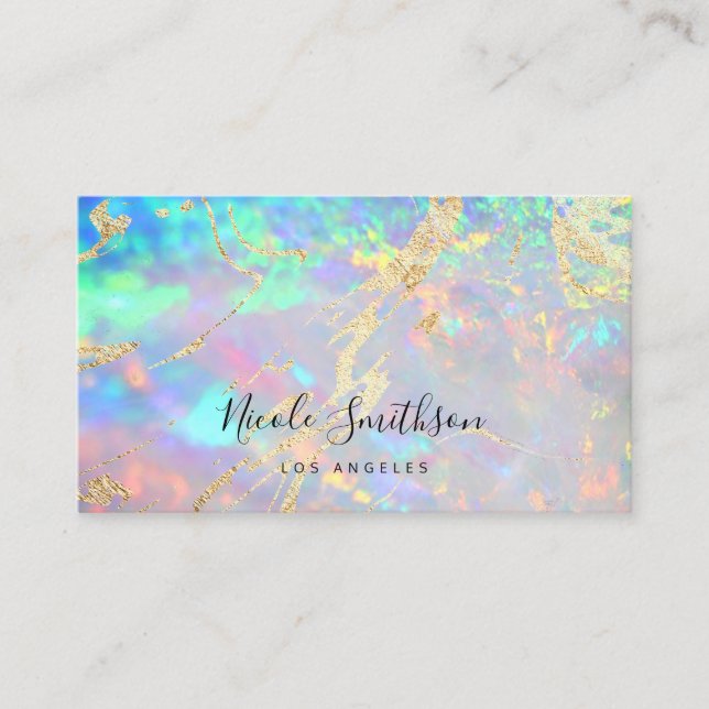 carte de visite photo opal gemstone (Devant)