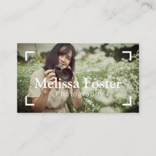 Carte de visite photo personnalisé du cadre photo