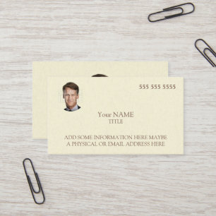 Carte De Visite Photo personnalisée élégante