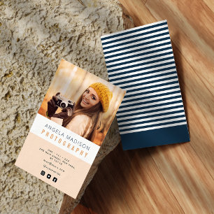 Carte De Visite photo personnalisée photographe tendance