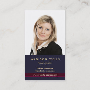 Carte de visite photo Portrait professionnel