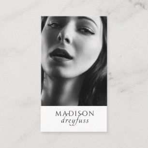 Carte de visite photo professionnel minimaliste mo